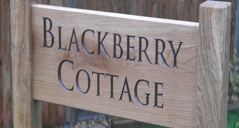 Blackberry Cottage house sign